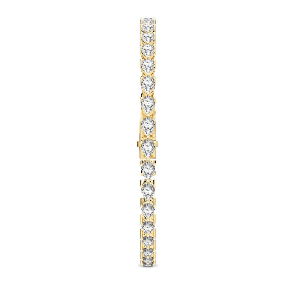 4.26 Carat 14K Gold Blush Pear Symphony Bracelet