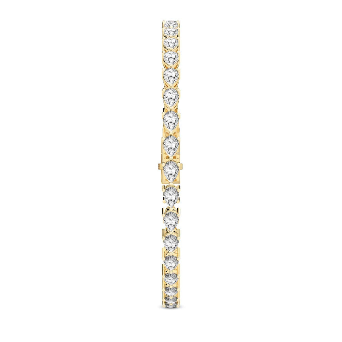 4.26 Carat 14K Gold Blush Pear Symphony Bracelet