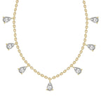 1.19 Carat Pear Shape Diamond Fashion Necklace 14K