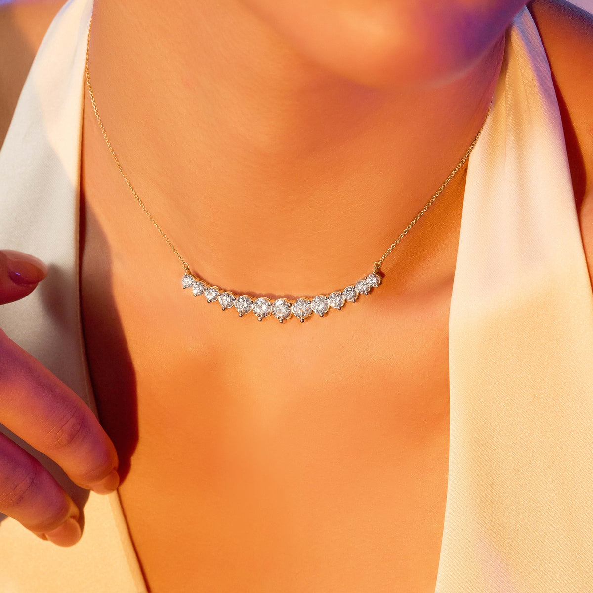 5.06 Carat Diamond Fashion Necklace 14K