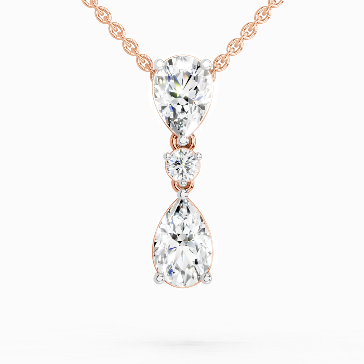Celestial Pear Diamond Necklace