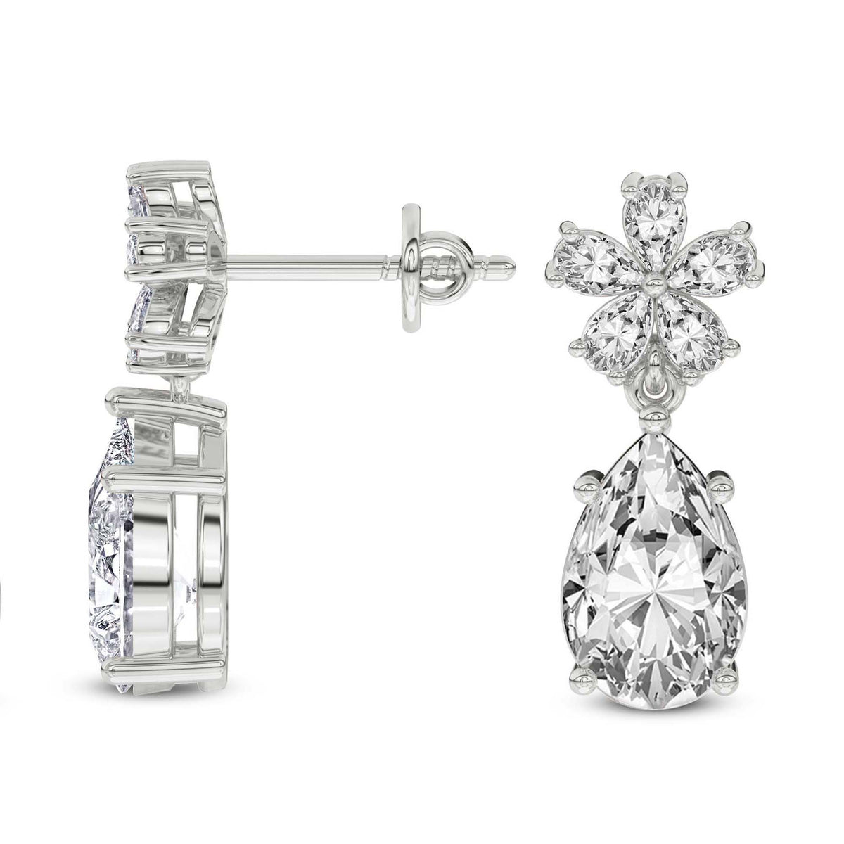 Sublime Pear Diamond Earrings