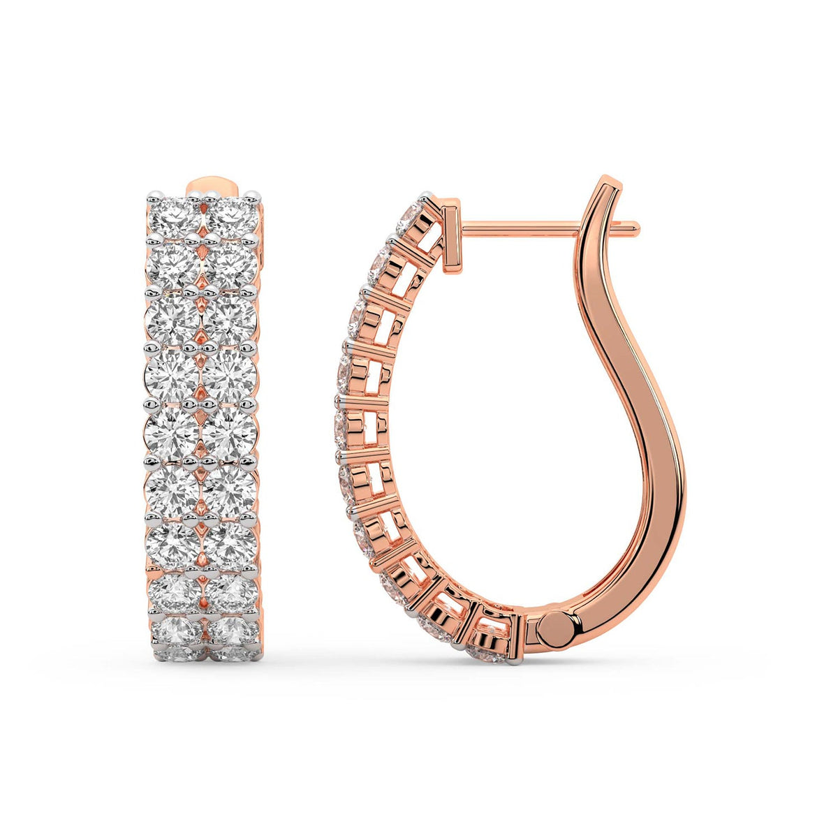 Majestic Round Diamond Earrings