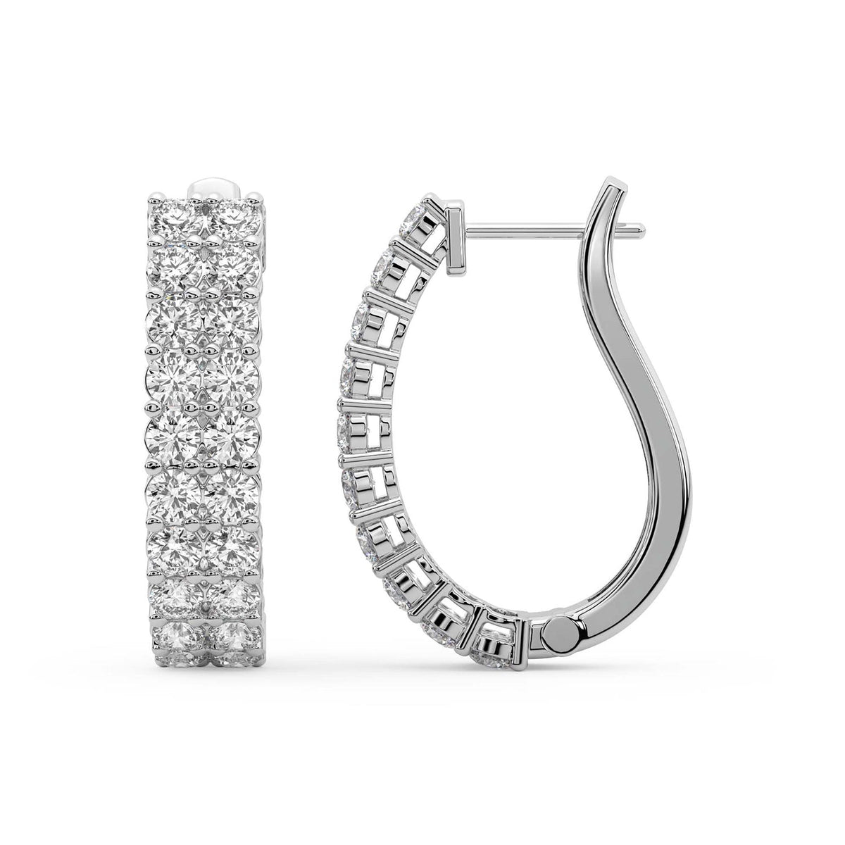 Majestic Round Diamond Earrings