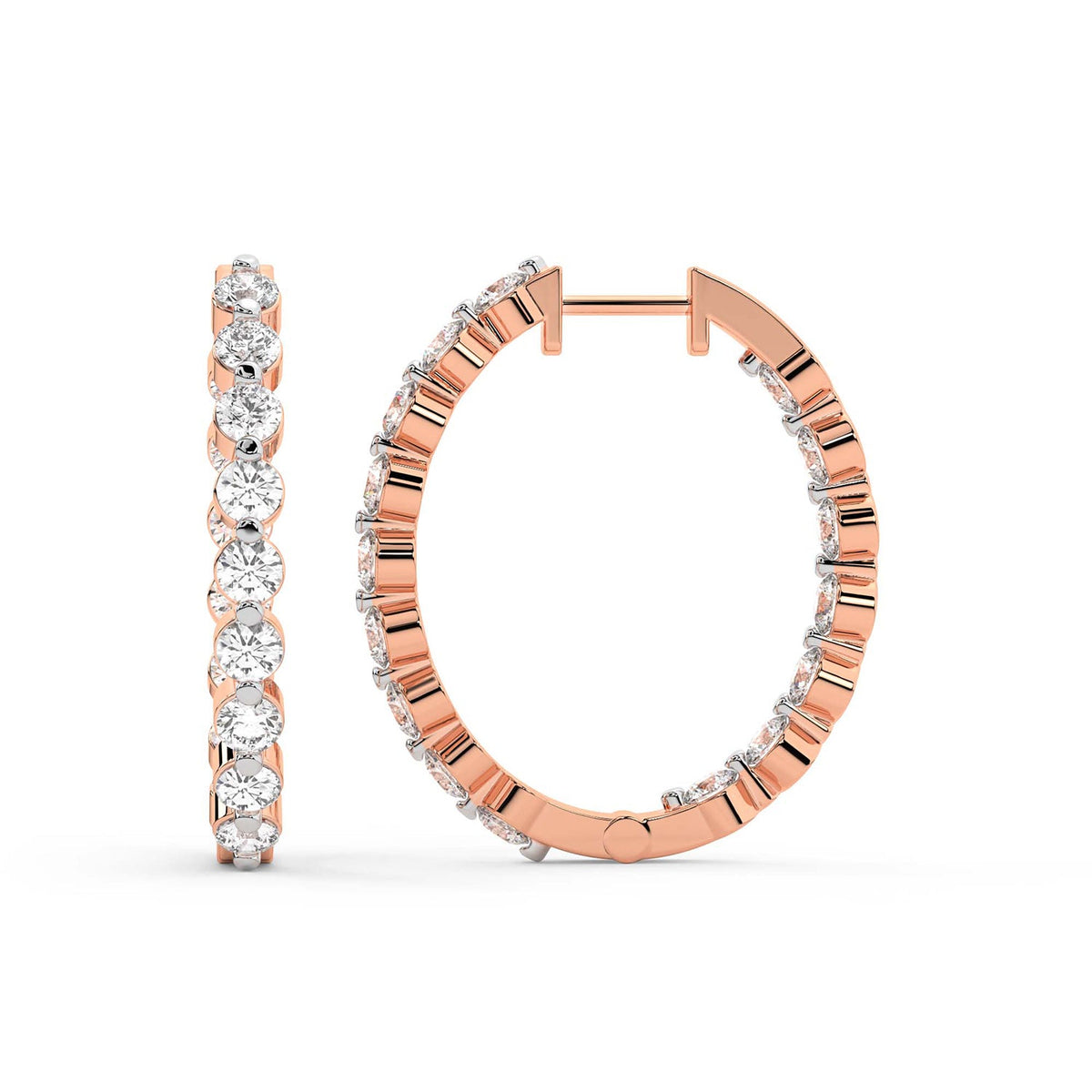 Delicate Glow Eternity Diamond Earrings