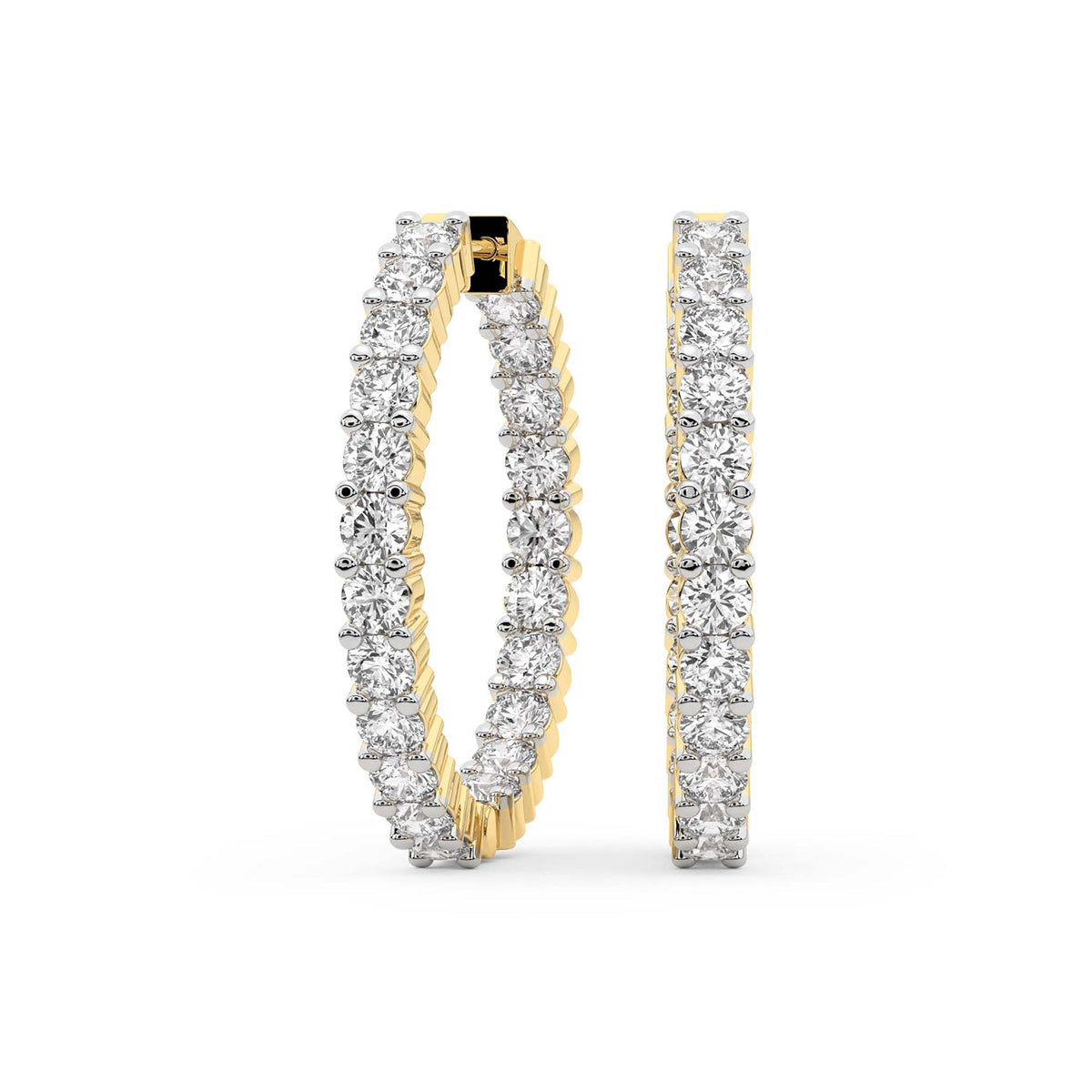 5.66 Carat 14K Gold Aurelia Hoop Earring