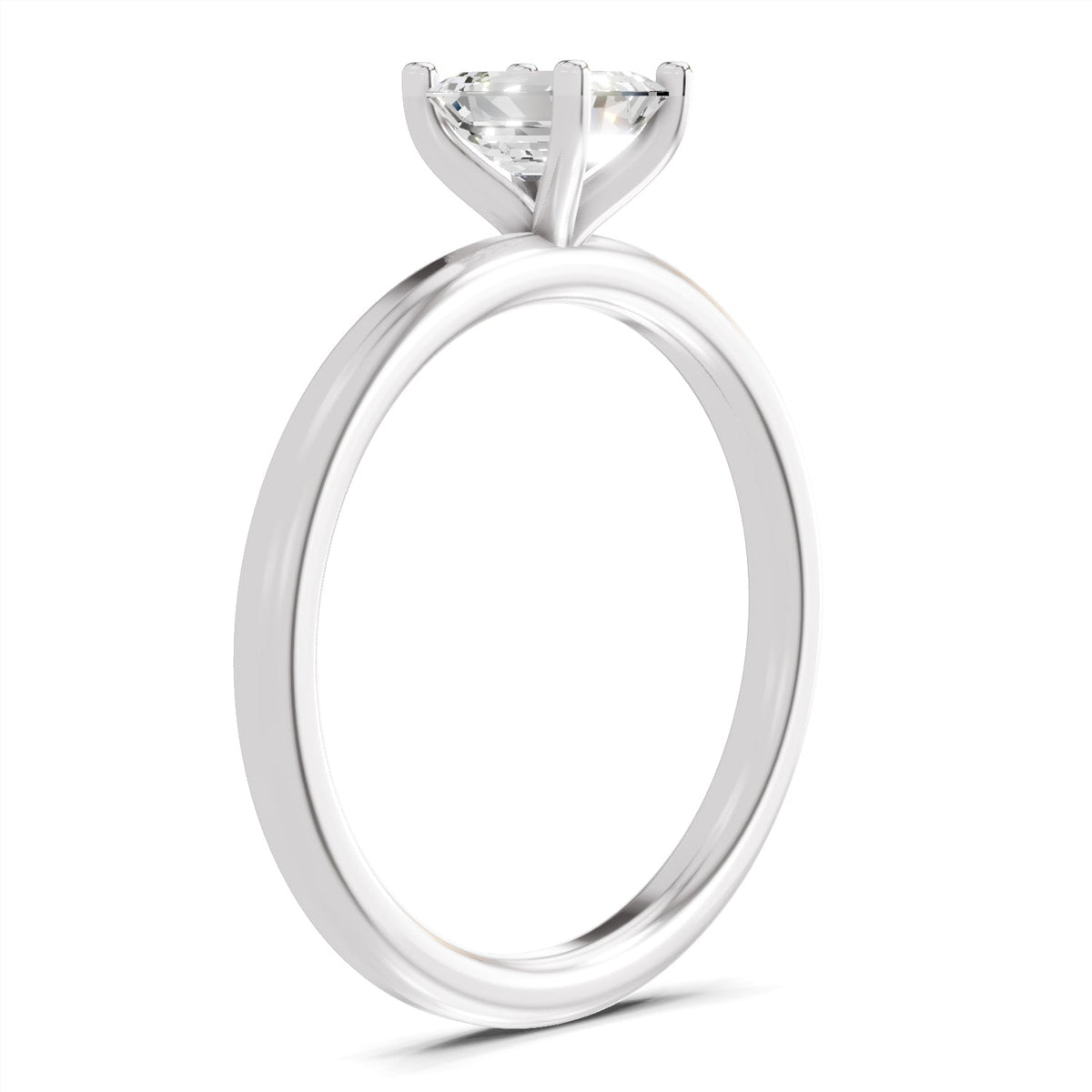 Timeless Emerald-Cut Solitaire Diamond Ring