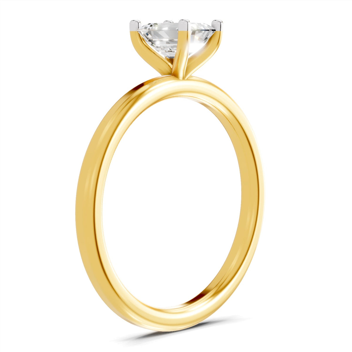 Timeless Emerald-Cut Solitaire Diamond Ring