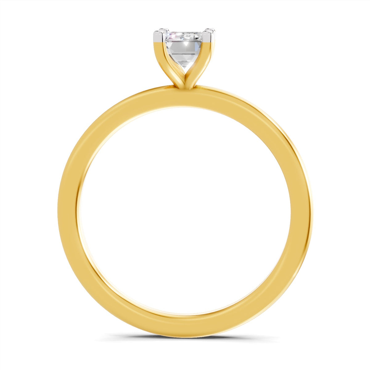 Timeless Emerald-Cut Solitaire Diamond Ring