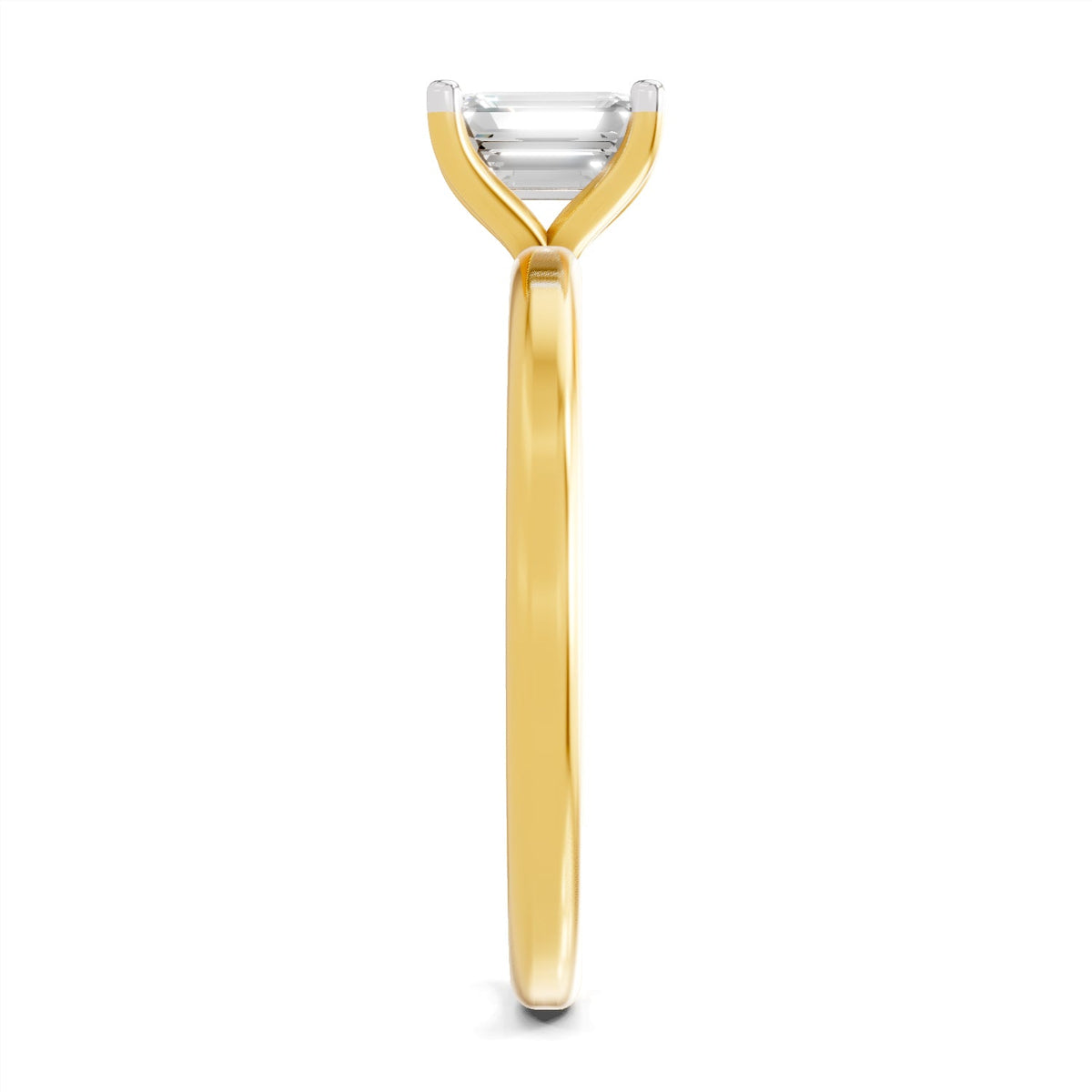 Timeless Emerald-Cut Solitaire Diamond Ring