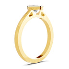 Luminous Pear Solitaire Diamond Ring