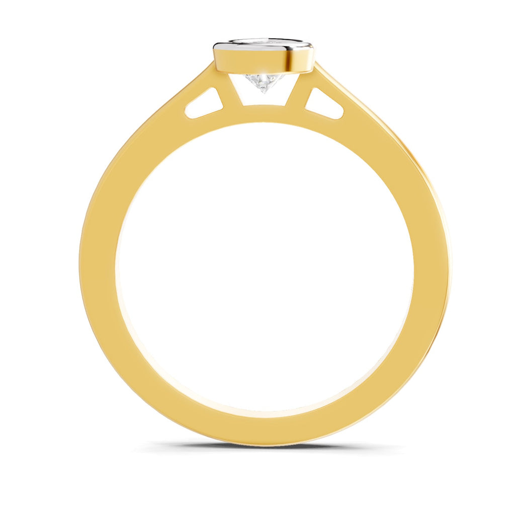 Luminous Pear Solitaire Diamond Ring