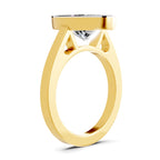 Radiant Pear Solitaire Diamond Ring
