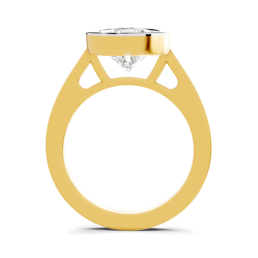 Radiant Pear Solitaire Diamond Ring