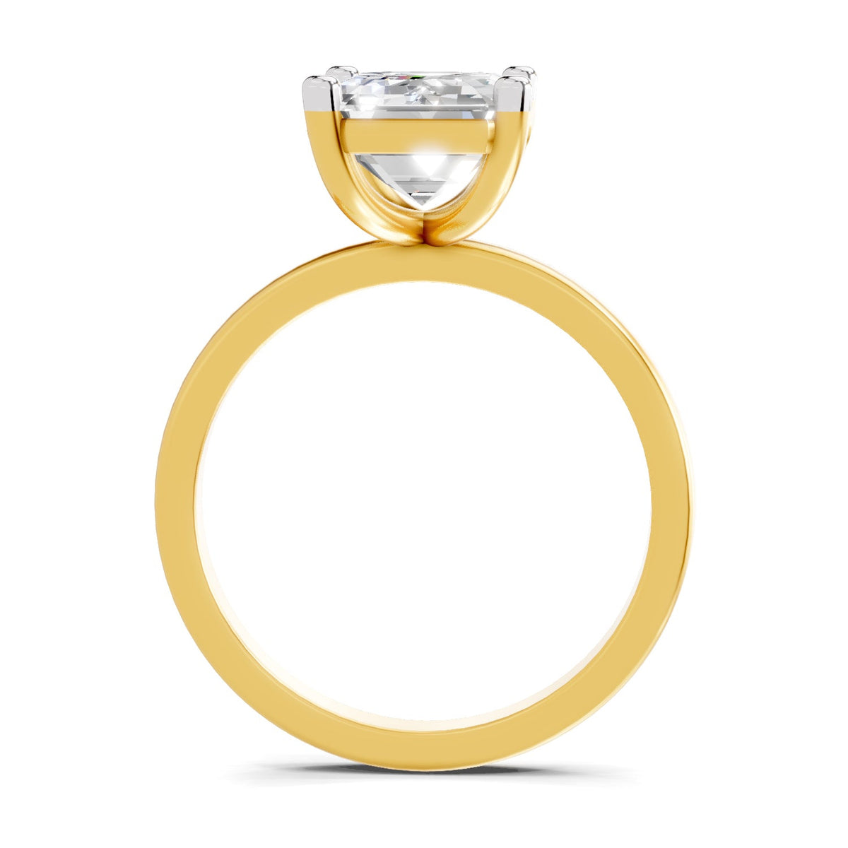 Captivating Emerald-Cut Solitaire Diamond Ring