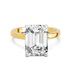 Celestial Emerald-Cut Solitaire Diamond Ring