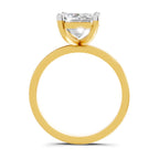 Celestial Emerald-Cut Solitaire Diamond Ring