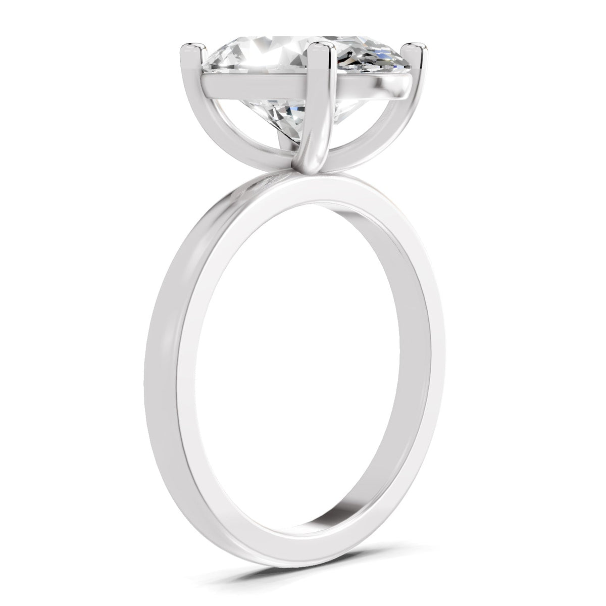 Regal Oval Solitaire Diamond Ring