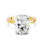 Regal Oval Solitaire Diamond Ring