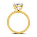 Regal Oval Solitaire Diamond Ring