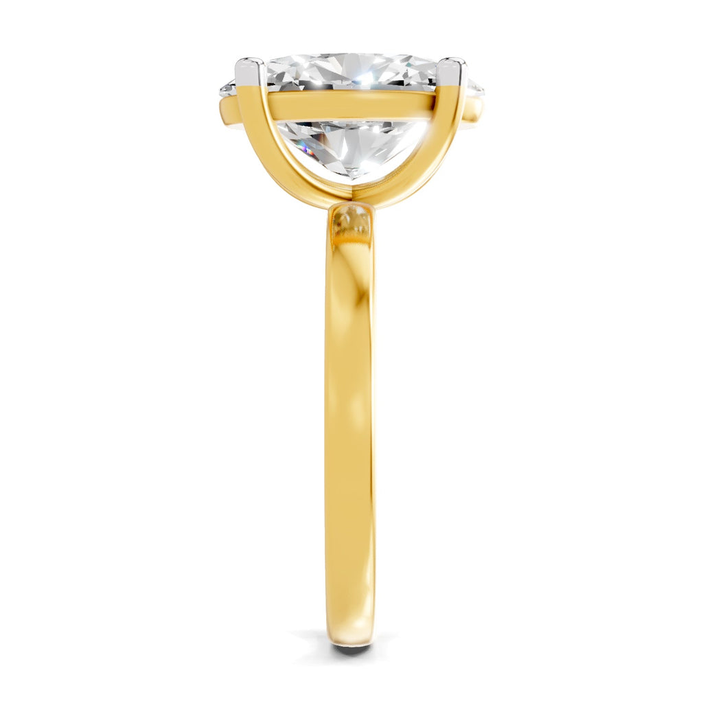 Regal Oval Solitaire Diamond Ring