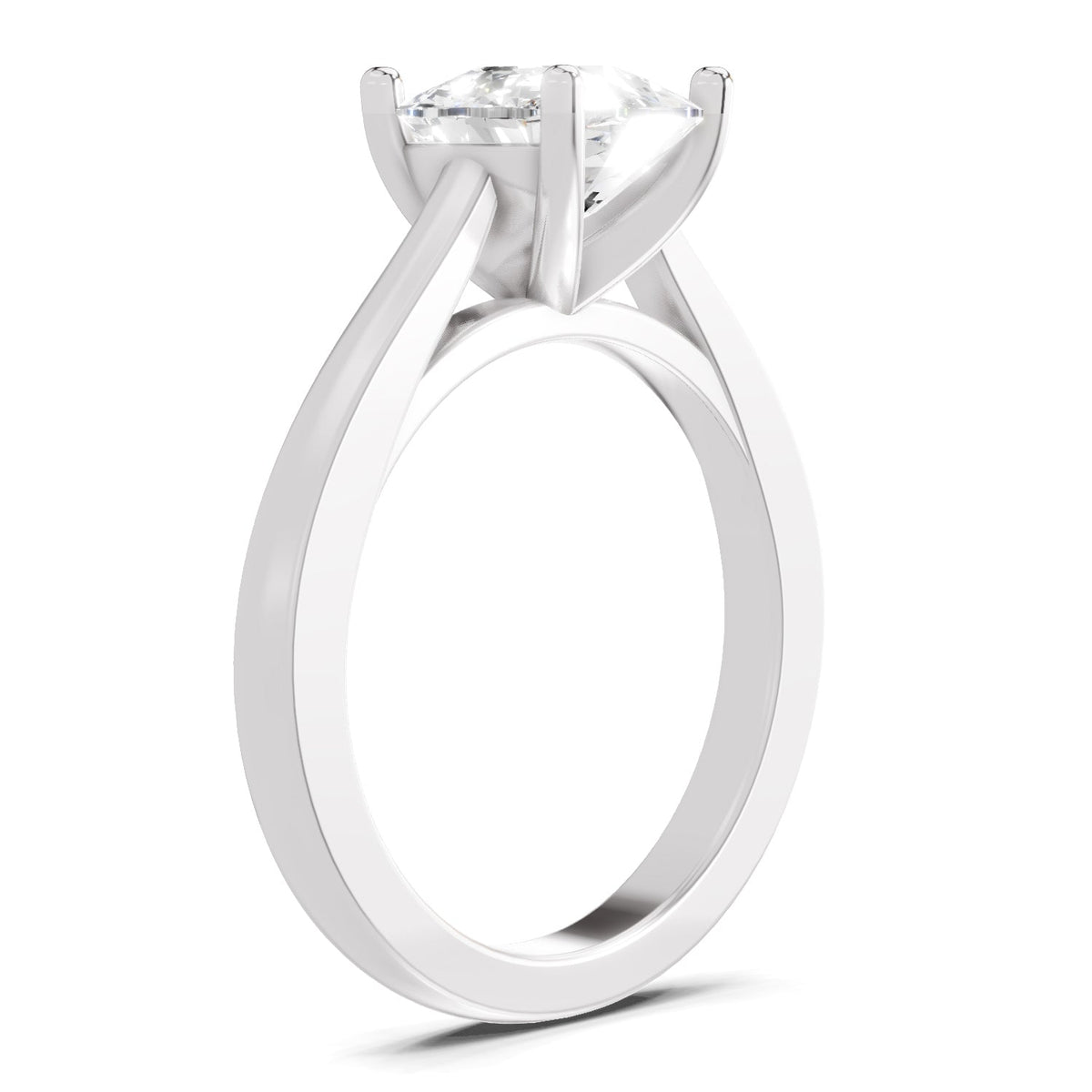Captivating Cushion Solitaire Diamond Ring