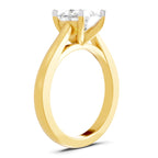 Captivating Cushion Solitaire Diamond Ring