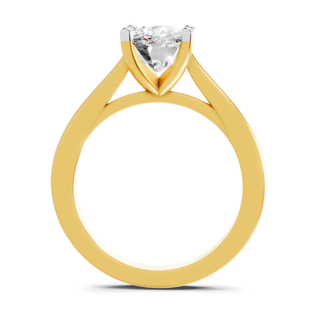 Captivating Cushion Solitaire Diamond Ring