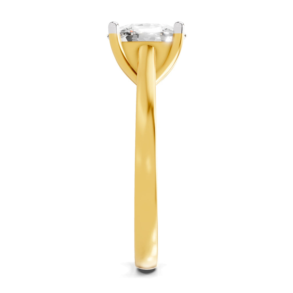Captivating Cushion Solitaire Diamond Ring