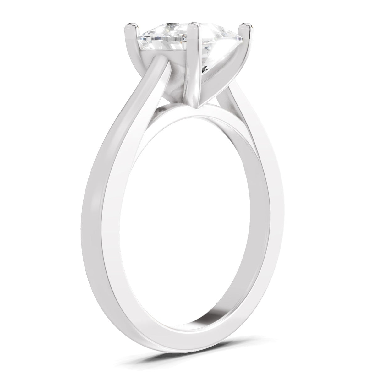 Dazzling Cushion Solitaire Diamond Ring