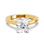 Dazzling Cushion Solitaire Diamond Ring