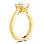 Dazzling Cushion Solitaire Diamond Ring