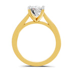 Dazzling Cushion Solitaire Diamond Ring