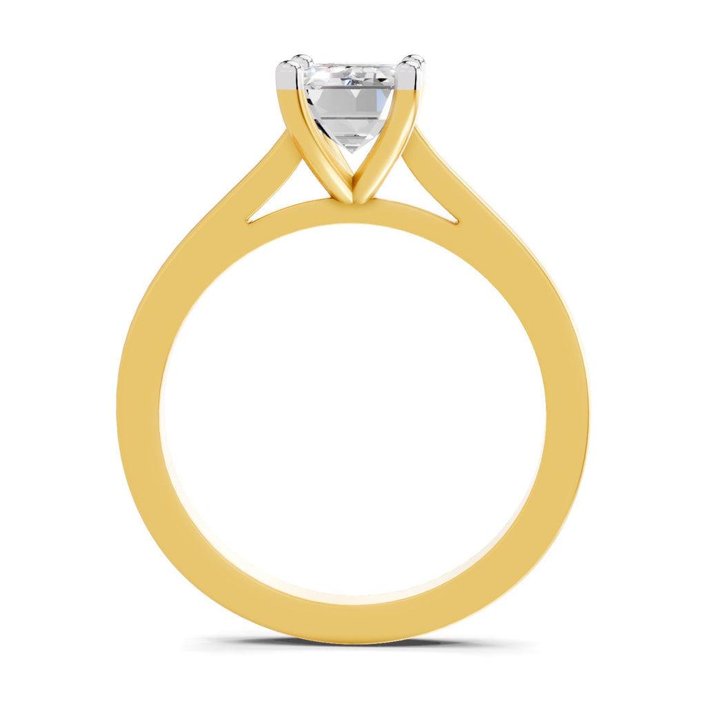 Sublime Emerald-Cut Solitaire Diamond Ring
