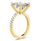 Refined Princess-Cut Solitaire Diamond Ring