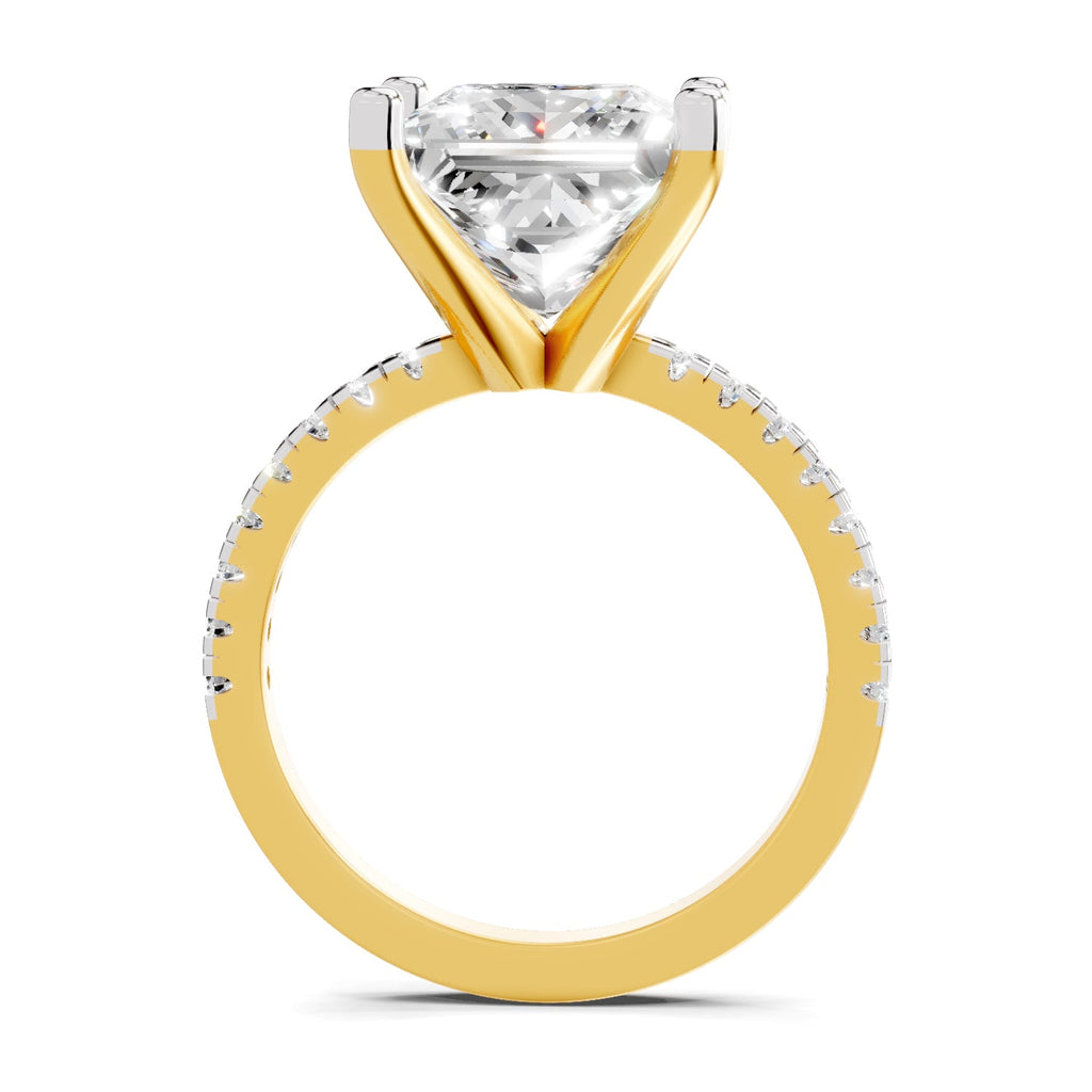 Refined Princess-Cut Solitaire Diamond Ring