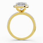 Captivating Oval Halo Diamond Engagement Ring