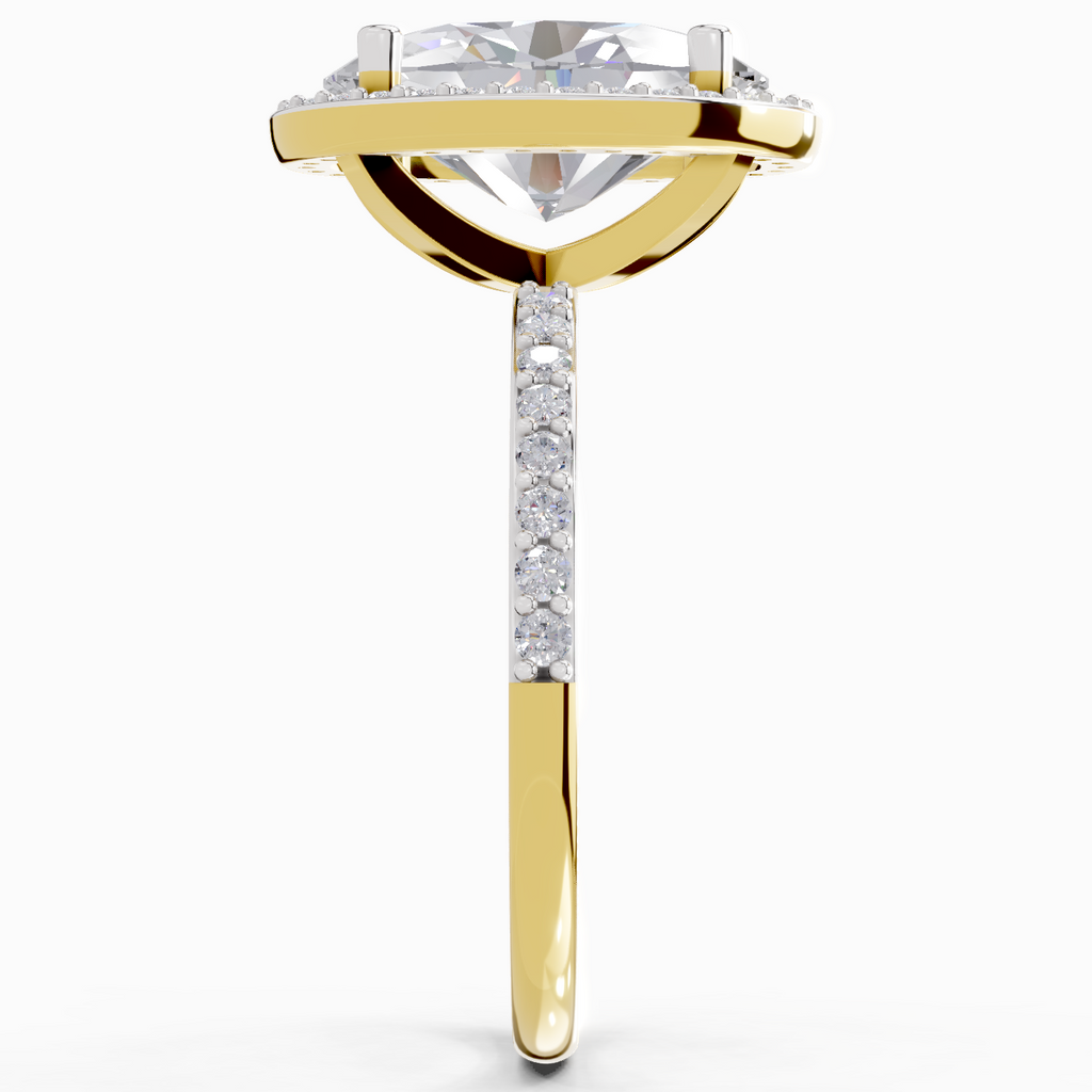 Captivating Oval Halo Diamond Engagement Ring