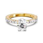 Brilliant Cushion Solitaire Diamond Ring