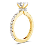 Brilliant Cushion Solitaire Diamond Ring