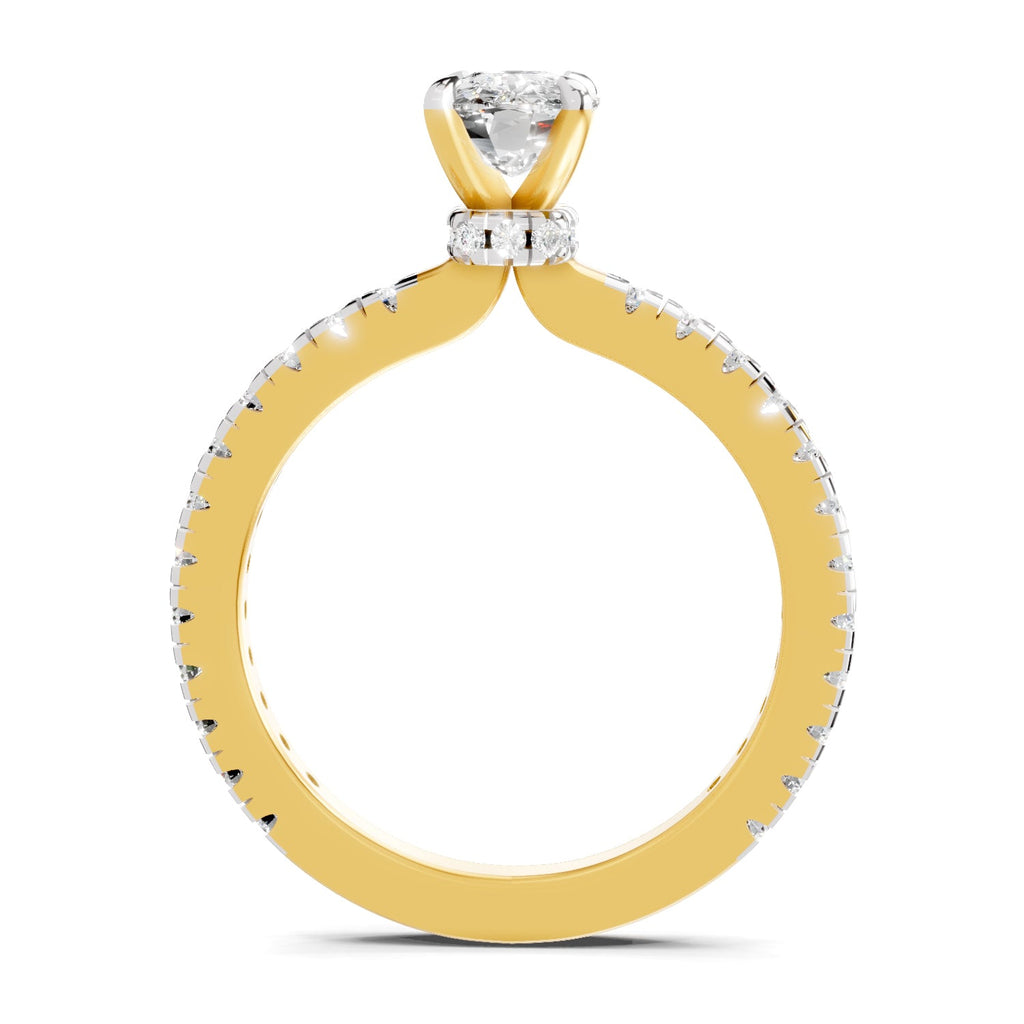 Brilliant Cushion Solitaire Diamond Ring