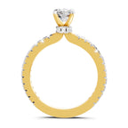 Brilliant Cushion Solitaire Diamond Ring