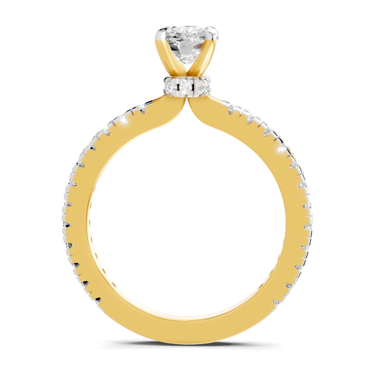 Brilliant Cushion Solitaire Diamond Ring