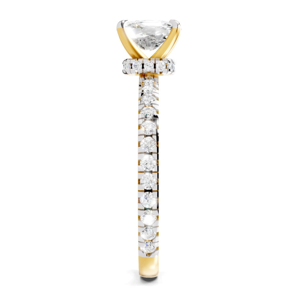 Brilliant Cushion Solitaire Diamond Ring