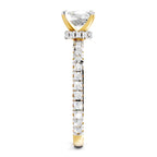 Brilliant Cushion Solitaire Diamond Ring
