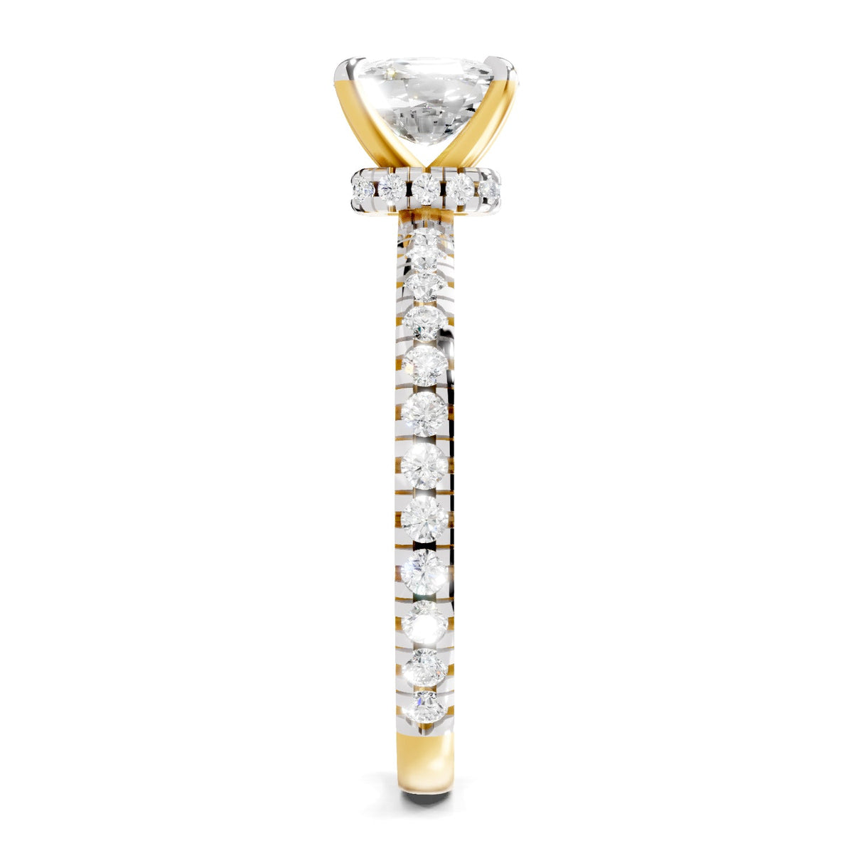 Brilliant Cushion Solitaire Diamond Ring