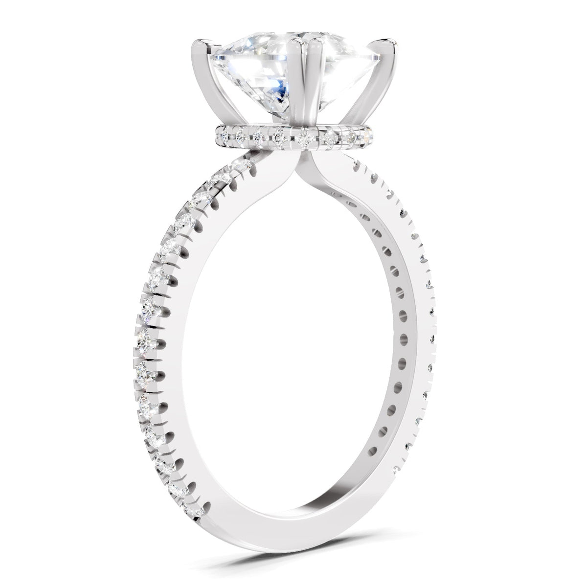 Regal Cushion Solitaire Diamond Ring