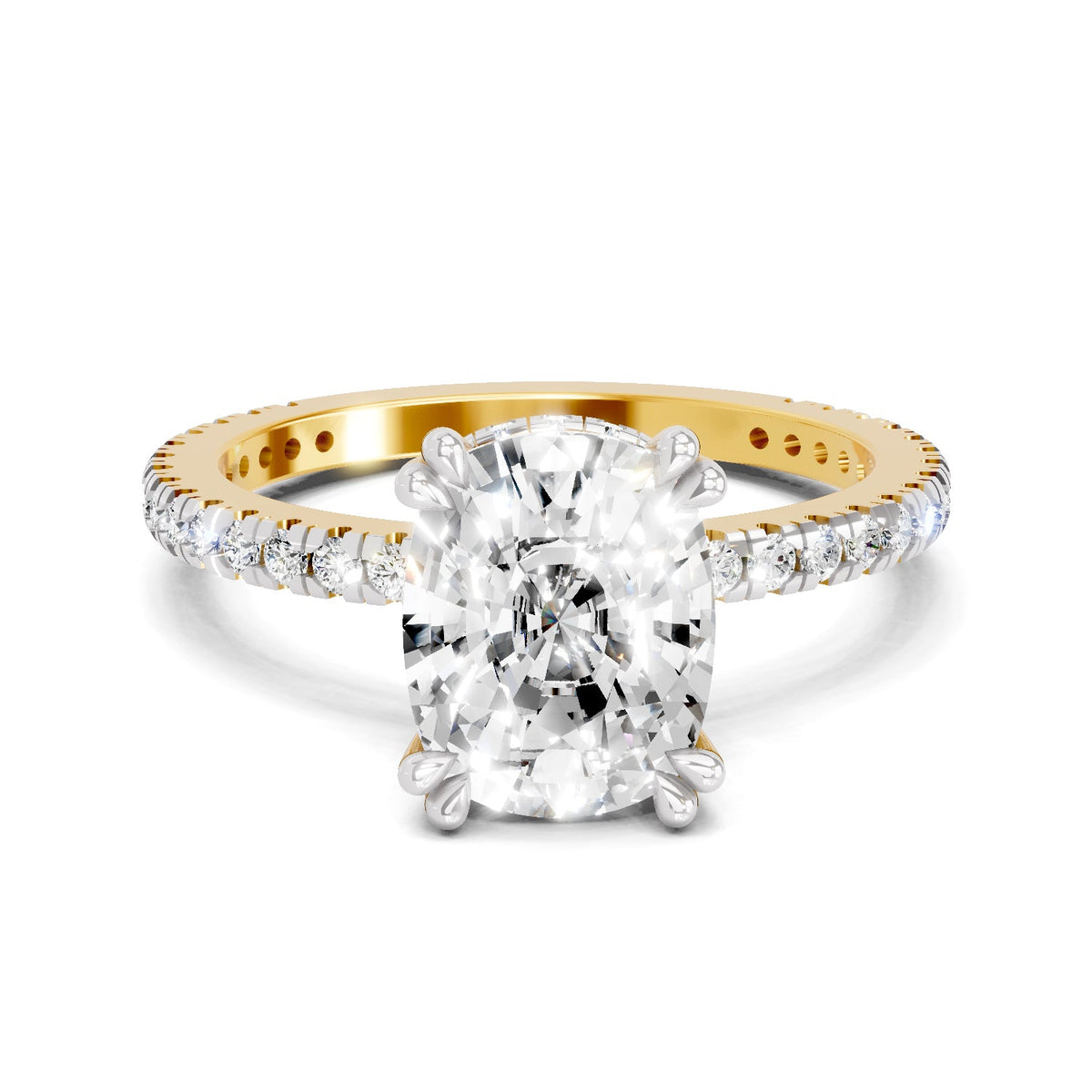 Regal Cushion Solitaire Diamond Ring