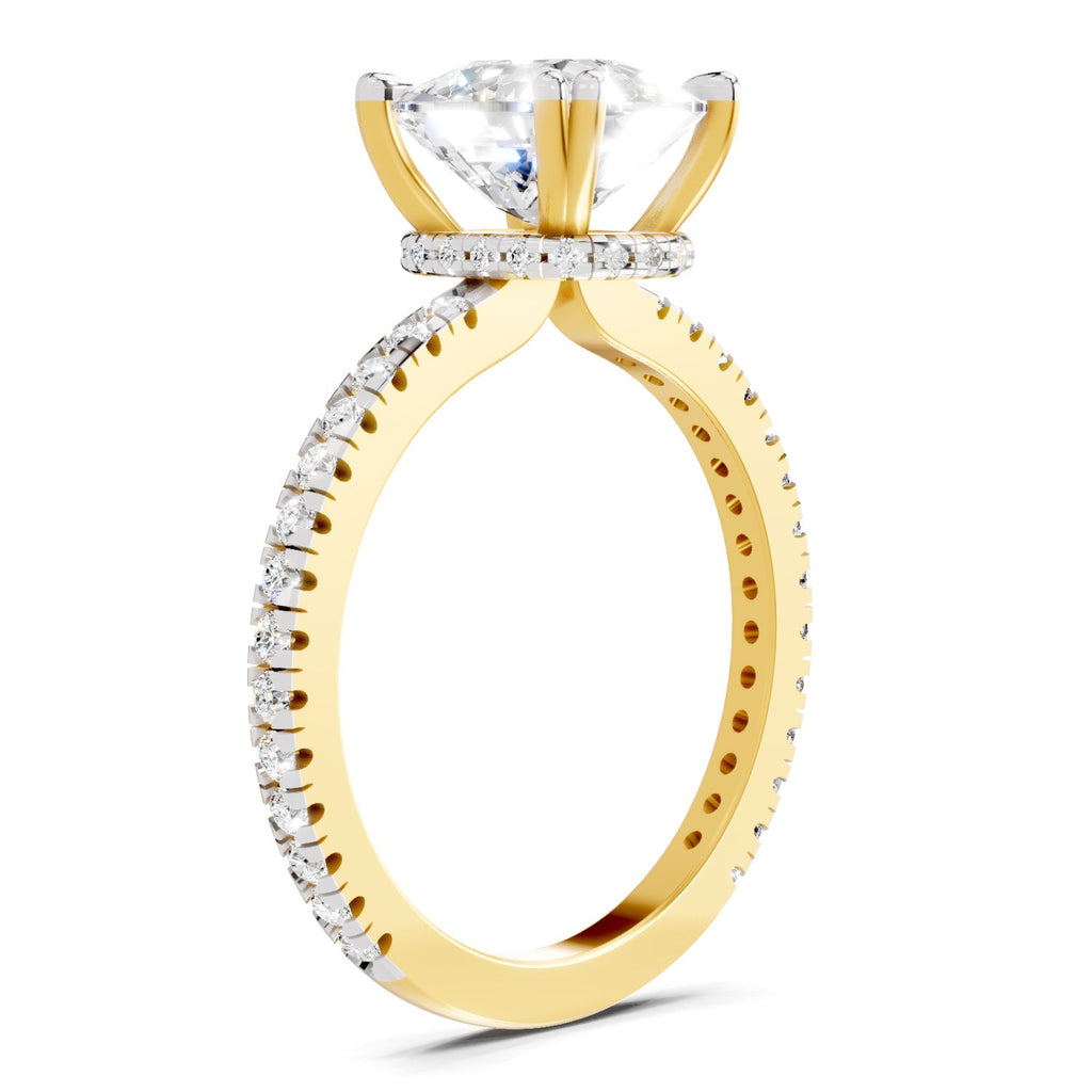 Regal Cushion Solitaire Diamond Ring