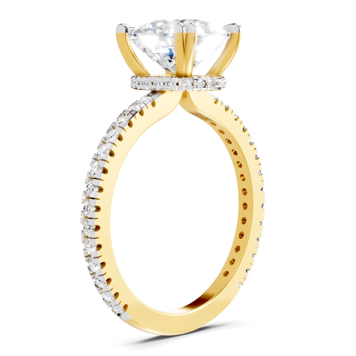 Regal Cushion Solitaire Diamond Ring
